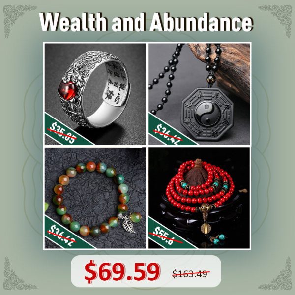Gain Unexpected Wealth and Abundance Gift Set at buddhastoneshop