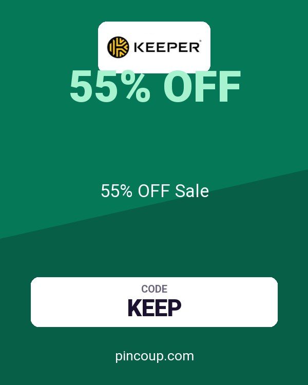 Keeper Security Many GEOs coupon: 55% OFF Sale