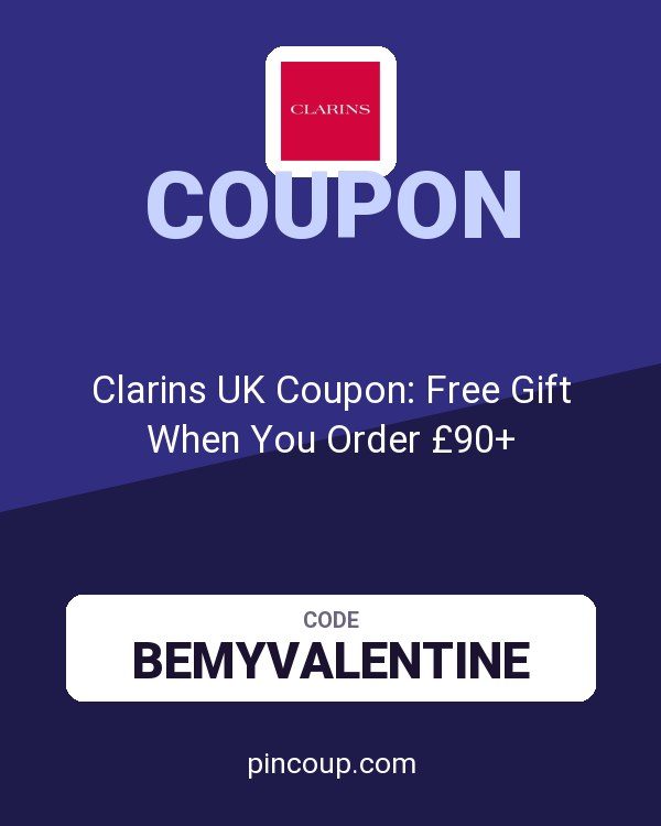 Clarins UK Coupon: Free Gift When You Order £90+