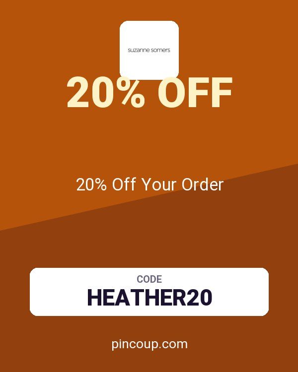 Suzanne Somers coupon: 20% Off Your Order