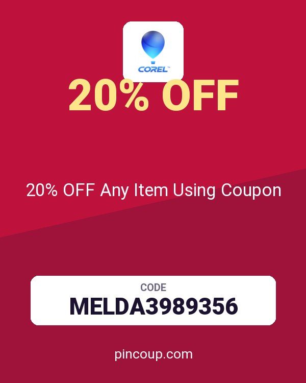 Corel, Roxio & Pinnacle | Multimedia Software: 20% OFF Any Item Using Coupon