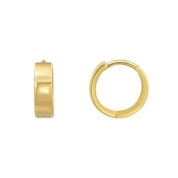 18k Gold Huggie Hoop Earrings, Women's at Kohl's