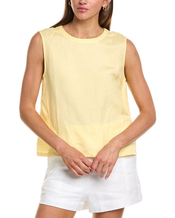Femme Society Sleeveless Linen-Blend Top at Shop Simon