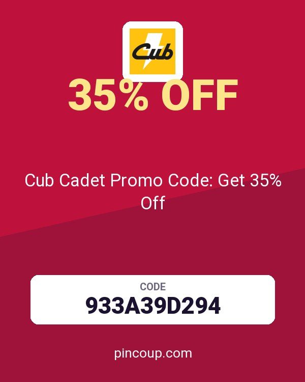Cub Cadet Promo Code: Get 35% Off