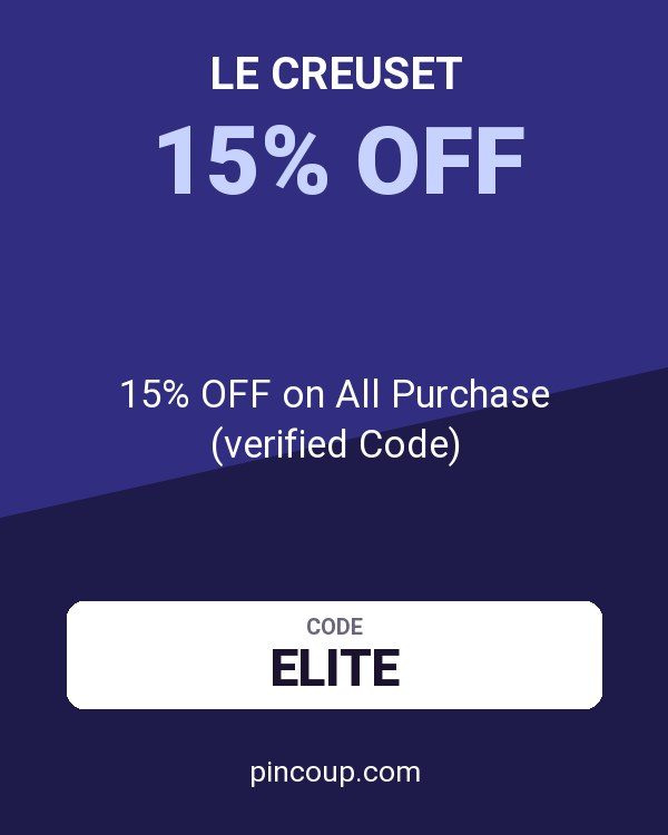 Le Creuset coupon: 15% OFF on All Purchase (verified Code)