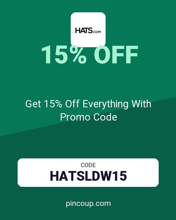 Hats.com coupon: Get 15% Off Everything With Promo Code