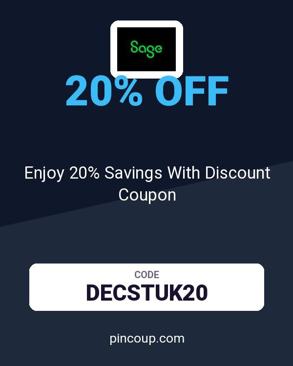 Sage: Enjoy 20% Savings With Discount Coupon
