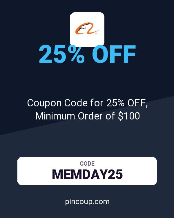 Alibaba: Coupon Code for 25% OFF, Minimum Order of $100