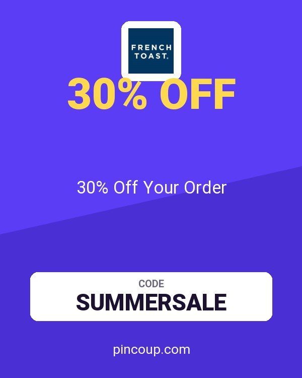 French Toast coupon: 30% Off Your Order