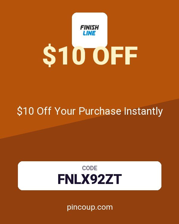 Finish Line coupon: $10 Off Your Purchase Instantly