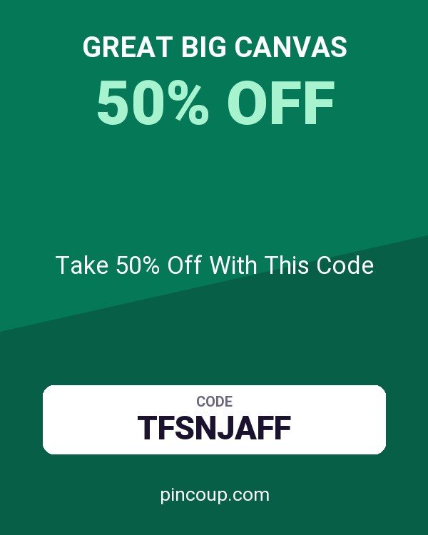 Great Big Canvas coupon: Take 50% Off With This Code