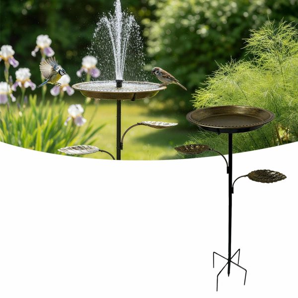 Metal Bird Bath Bowl at POPOSOAP