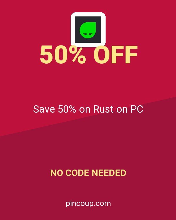 Green Man Gaming coupon: Save 50% on Rust on PC