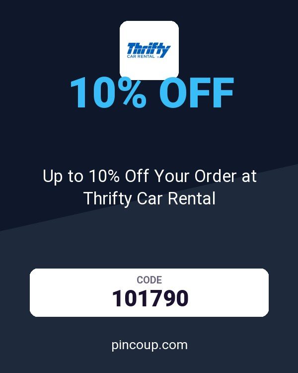 Thrifty Rent-A-Car System, Inc. coupon: Up to 10% Off Your Order at Thrifty Car Rental