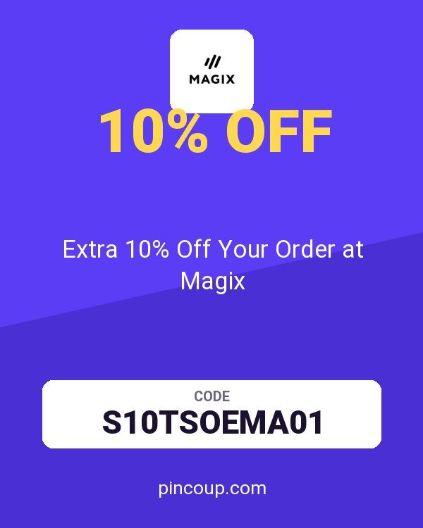 MAGIX & VEGAS Creative Software IT coupon: Extra 10% Off Your Order at Magix