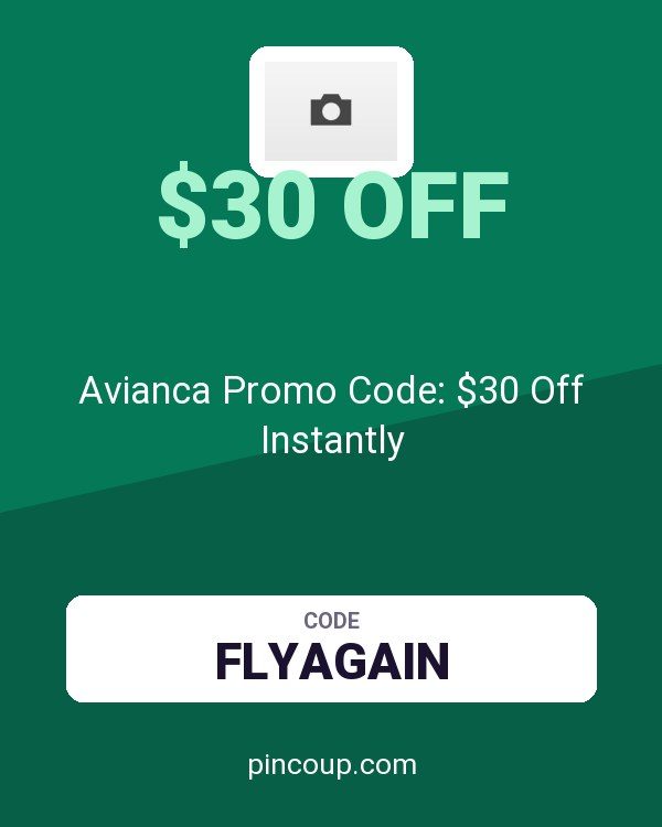 Avianca Promo Code: $30 Off Instantly