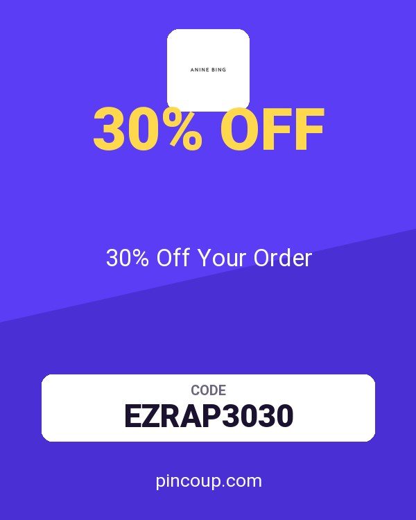 ANINE BING coupon: 30% Off Your Order