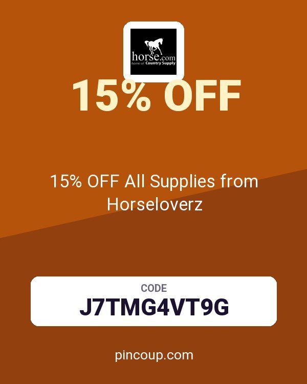 Horse.com coupon: 15% OFF All Supplies from Horseloverz