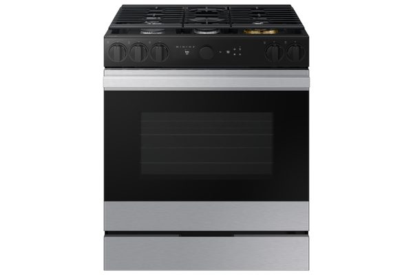 Samsung Bespoke Slide-in Gas Range in Stainless Steel