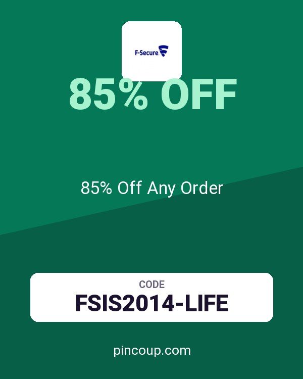 F-Secure | Internet Security & VPN coupon: 85% Off Any Order