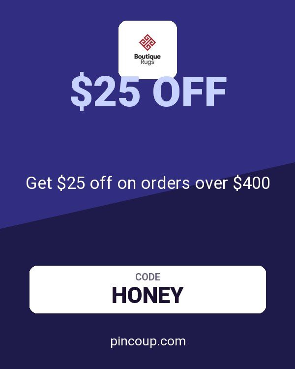 Boutique Rugs coupon: Get $25 off on orders over $400