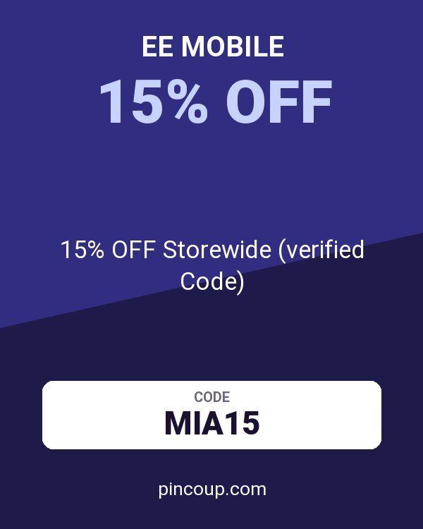 EE Mobile coupon: 15% OFF Storewide (verified Code)