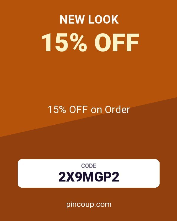 New Look coupon: 15% OFF on Order