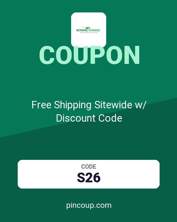 Botanic Choice coupon: Free Shipping Sitewide w/ Discount Code