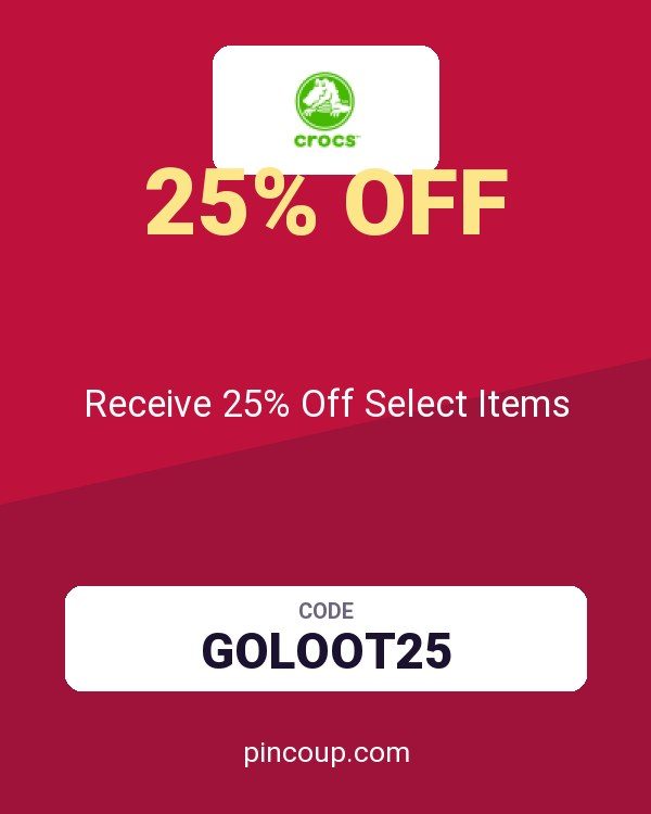 Crocs coupon: Receive 25% Off Select Items