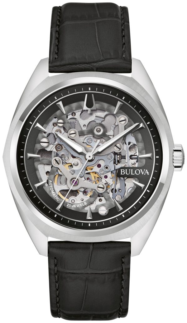 Bulova Surveyor Leather Bracelet Classic Dress Classic Men's Watch - 96A310 Gifts for Him
