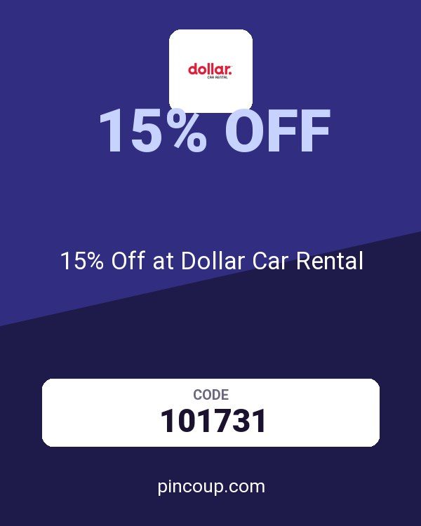 Dollar Rent-a-Car, Inc. coupon: 15% Off at Dollar Car Rental