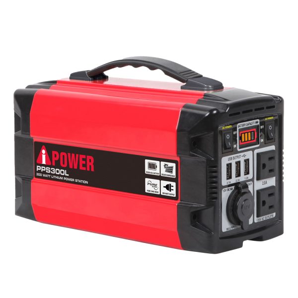 300Wh Portable Lithium Power Station Mobile Battery Generator PPS300L at AiPower