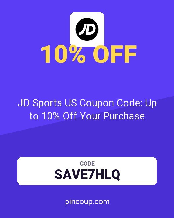 JD Sports US Coupon Code: Up to 10% Off Your Purchase