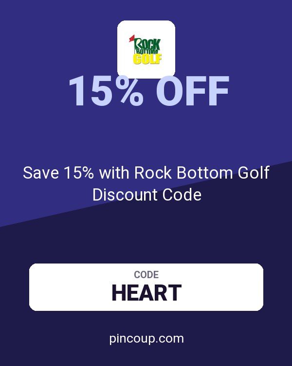 Save 15% with Rock Bottom Golf Discount Code