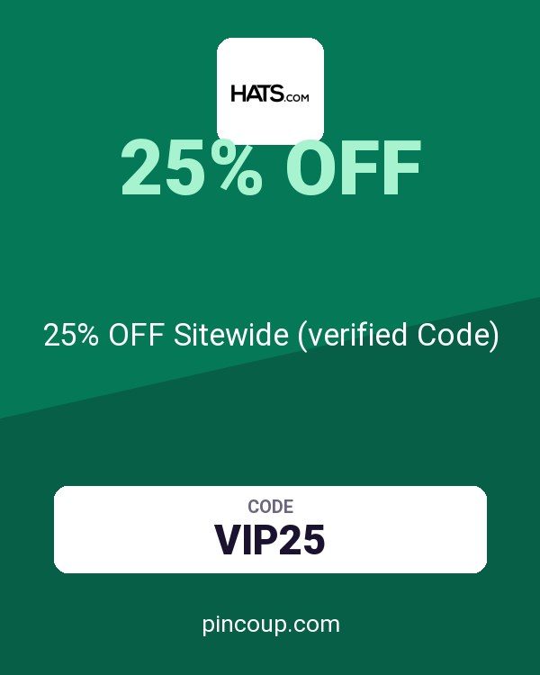 Hats.com coupon: 25% OFF Sitewide (verified Code)