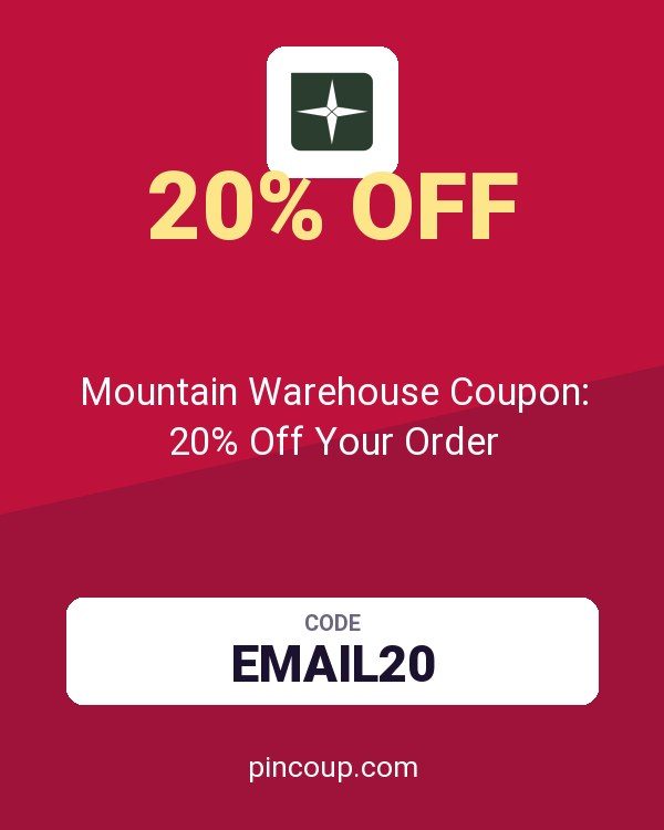 Mountain Warehouse Coupon: 20% Off Your Order