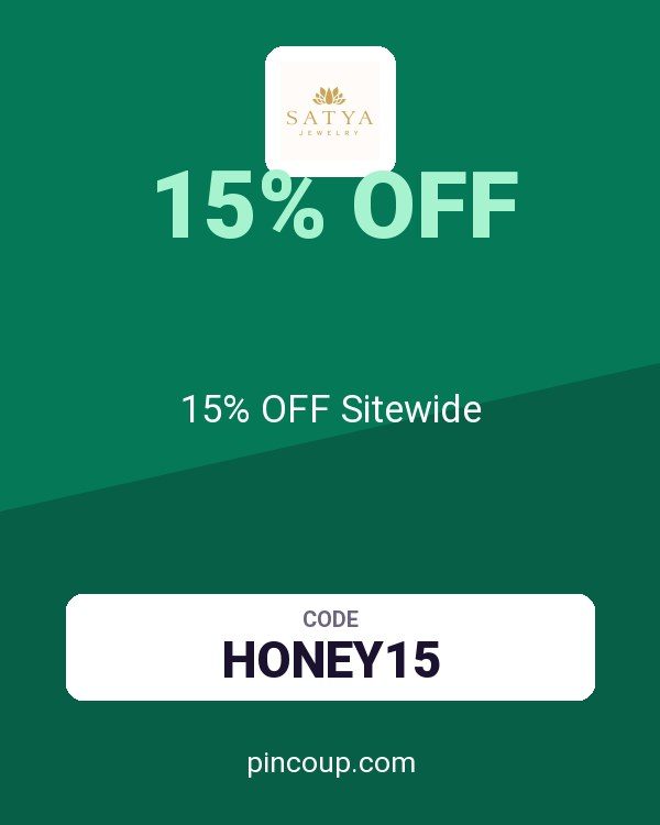 Satya Jewelry coupon: 15% OFF Sitewide