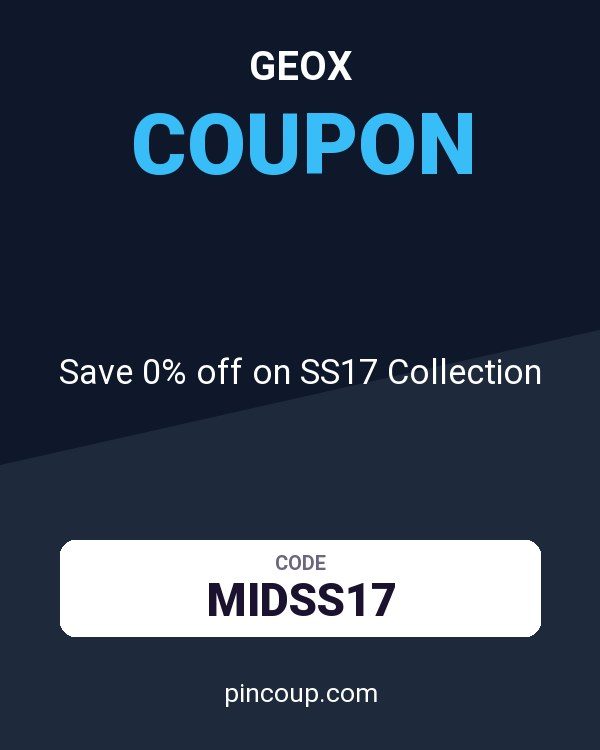 Geox coupon: Save 0% off on SS17 Collection