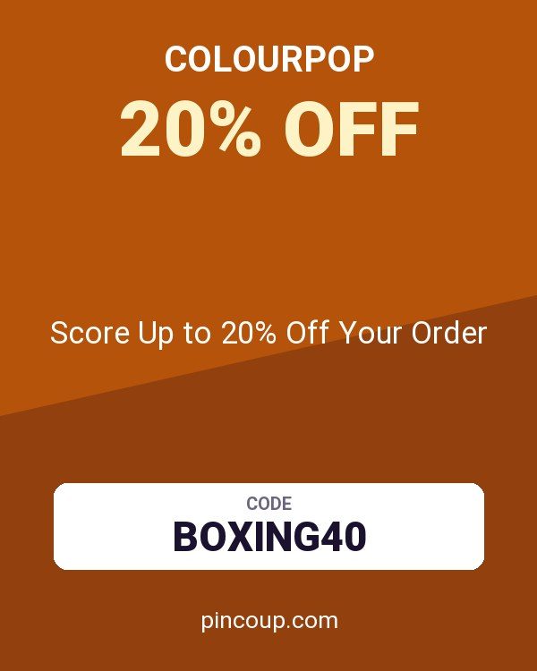 Colourpop coupon: Score Up to 20% Off Your Order