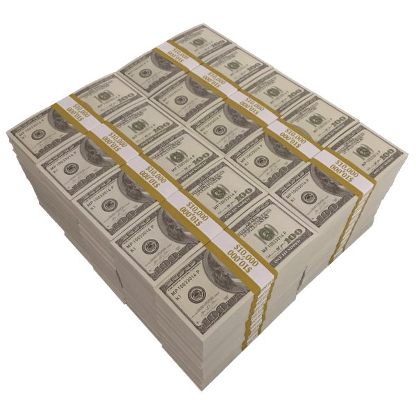$1,000,000 Full Print 2000 Series Stacks at Prop Money Inc.