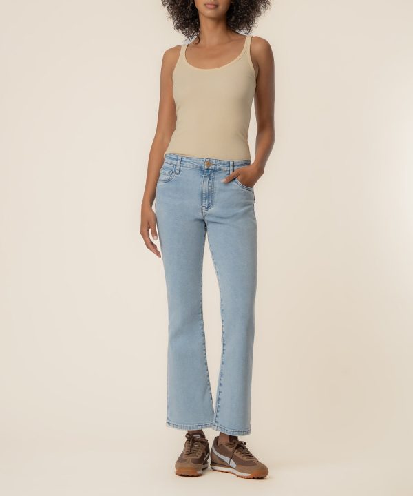 Kelsey High Rise Ankle Flare in Celebrate Wash at Kut from the Kloth