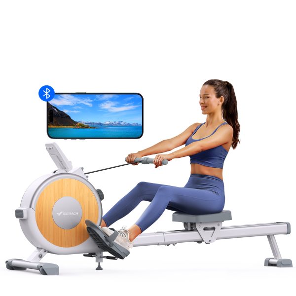 Q1S Manual Resistance Rower - White at Merachfit