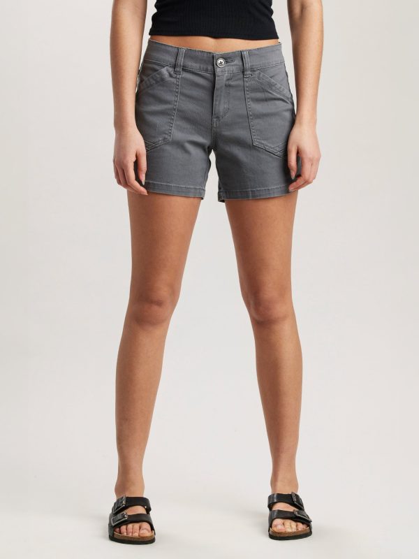 Women's Alix 5" Stretch Shorts by UNIONBAY, Lt Galaxy Grey / 16