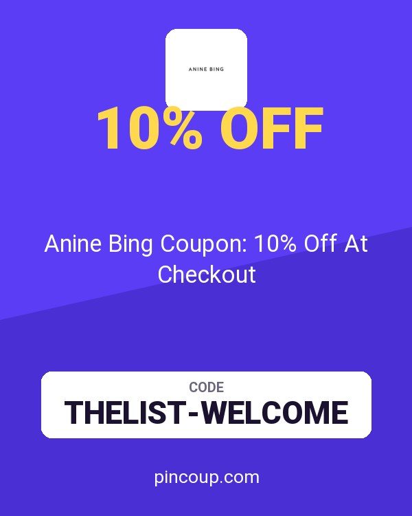 Anine Bing Coupon: 10% Off At Checkout