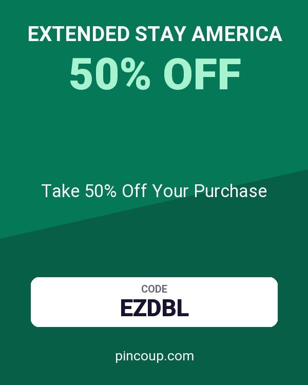 Extended Stay America coupon: Take 50% Off Your Purchase