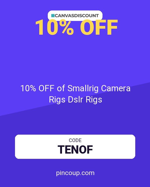 Canvasdiscount coupon: 10% OFF of Smallrig Camera Rigs Dslr Rigs