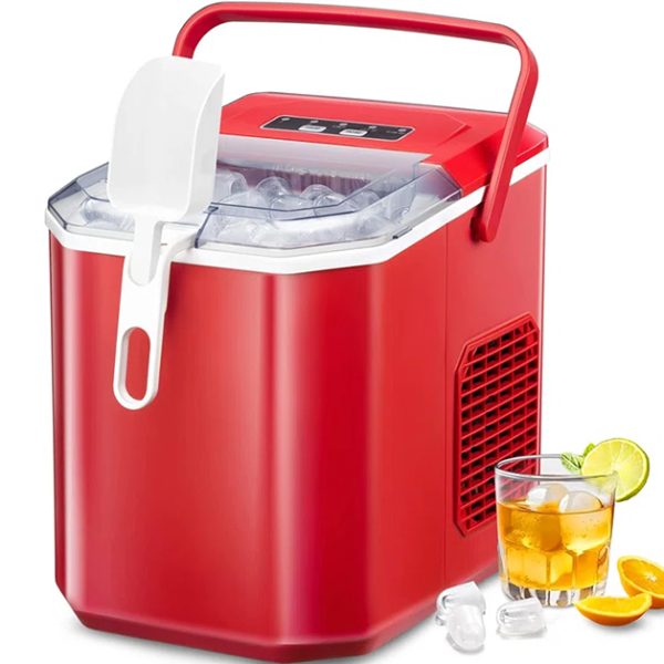 COWSAR 26 lbs/24H Daily Production Bullet Ice Maker - RED at Kismile