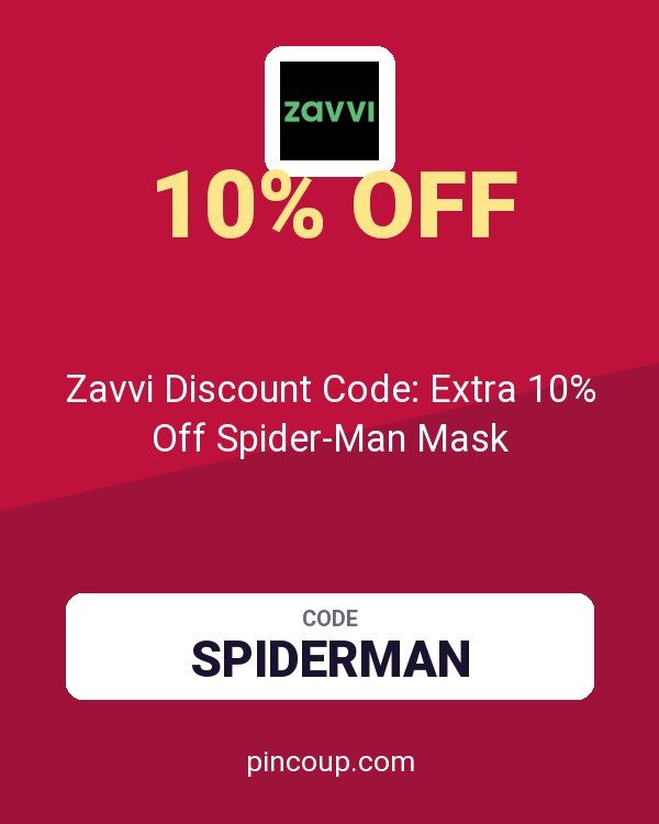 Zavvi Discount Code: Extra 10% Off Spider-Man Mask
