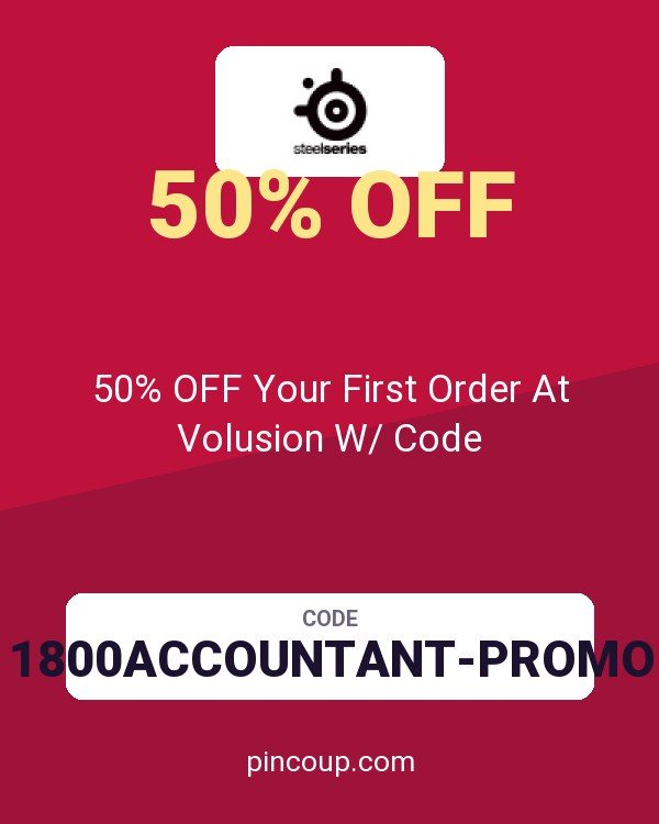 SteelSeries coupon: 50% OFF Your First Order At Volusion W/ Code