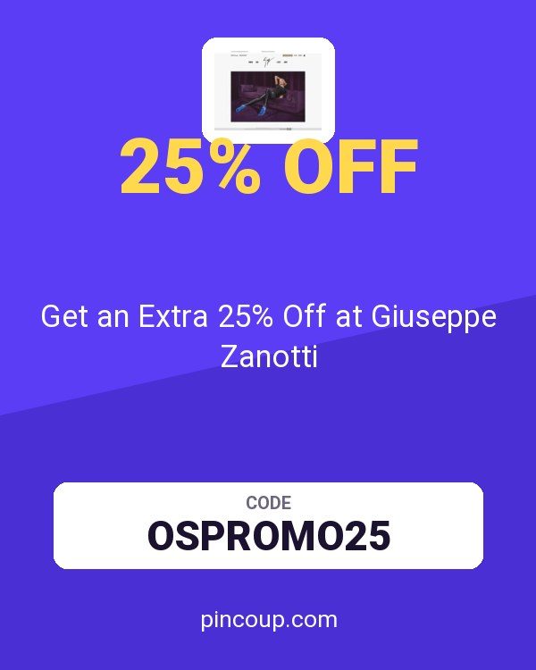 Get an Extra 25% Off at Giuseppe Zanotti